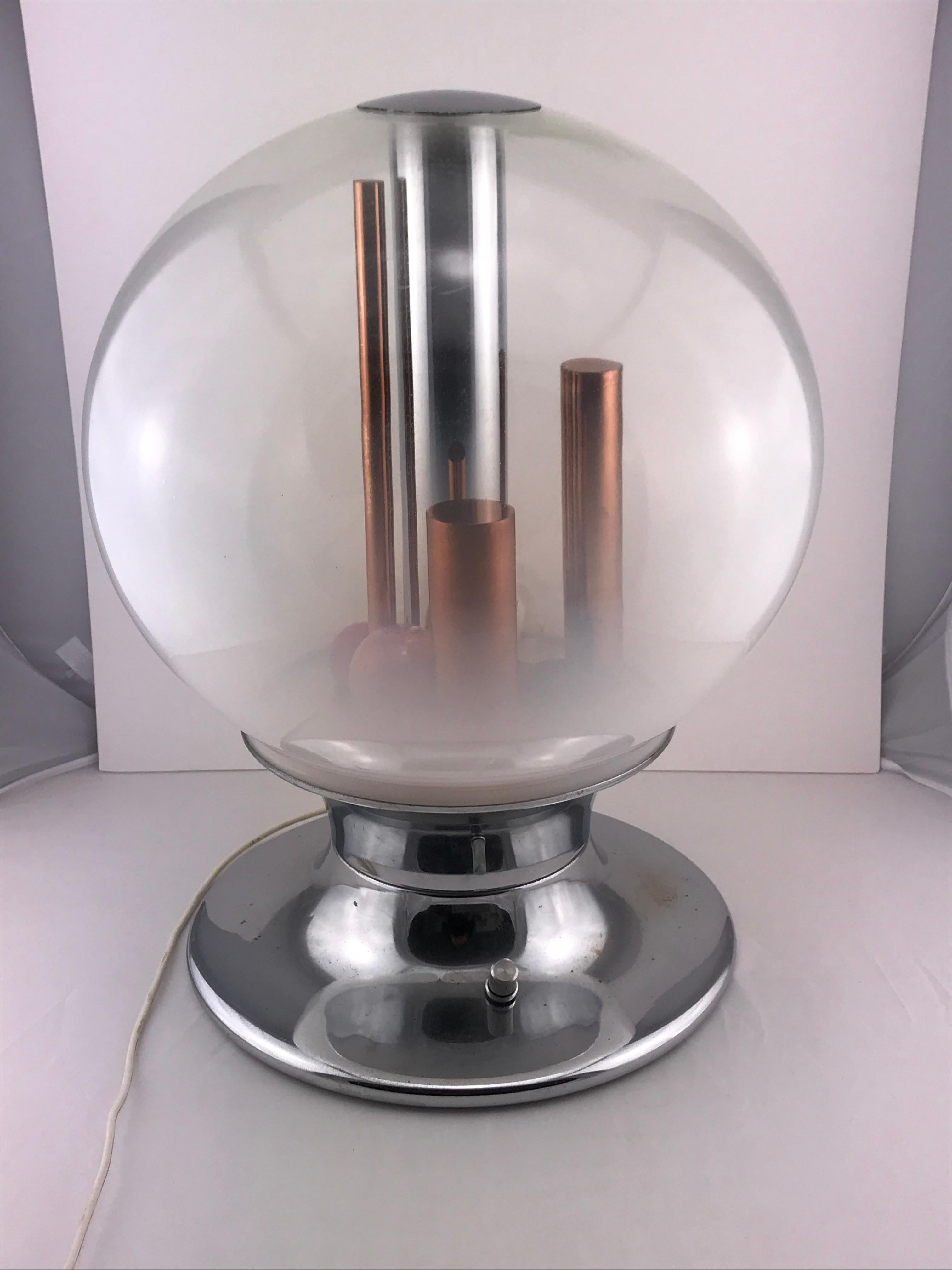 20th Century Mid-Century Modern Italian Selenova Table Lamp in Murano Glass, 1970s