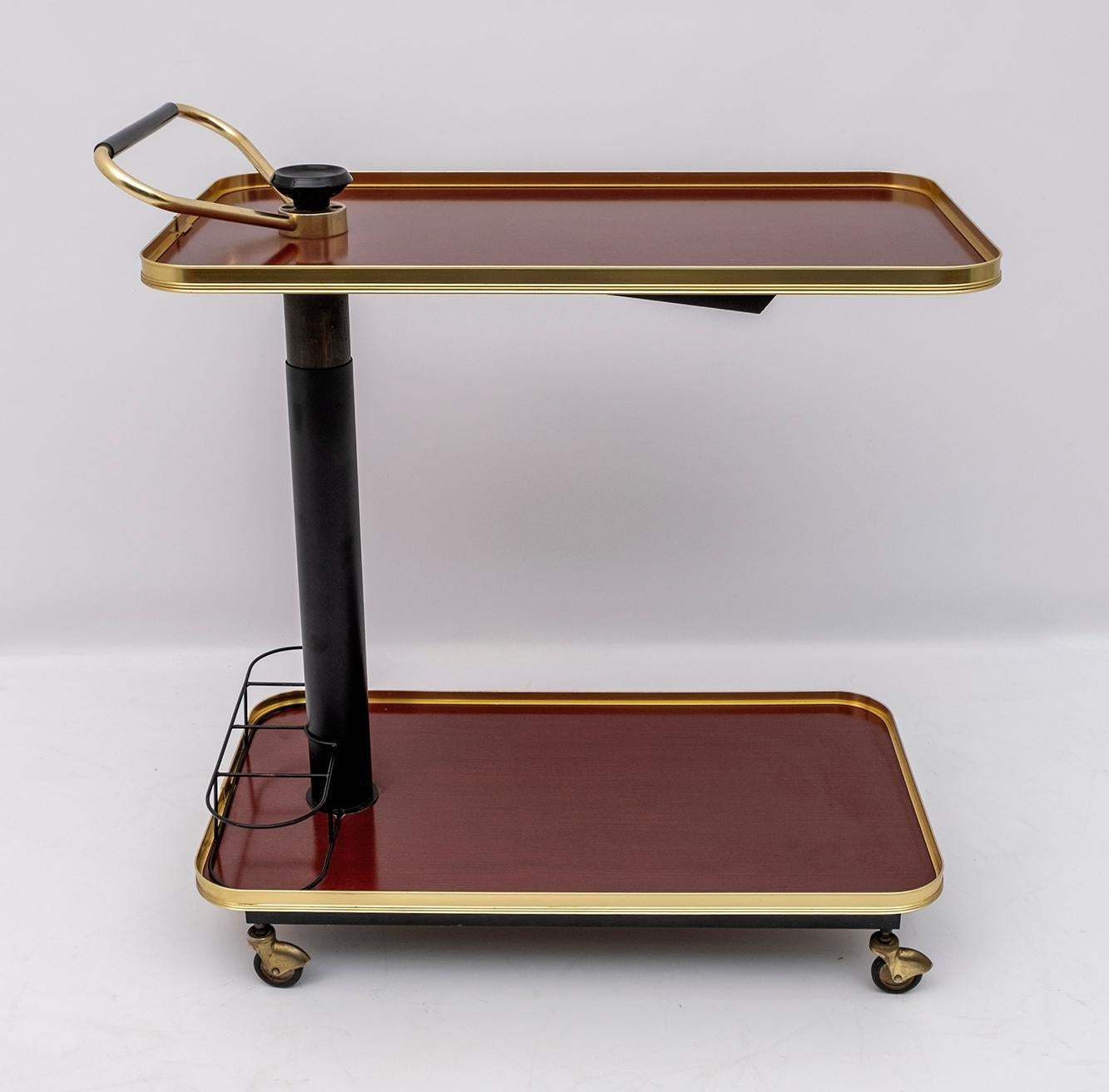 Mid-Century Modern Italian Serving Bar Cart, 1970s 5