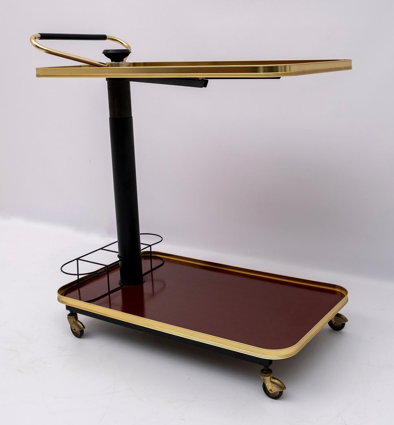 Mid-Century Modern Italian Serving Bar Cart, 1970s 2