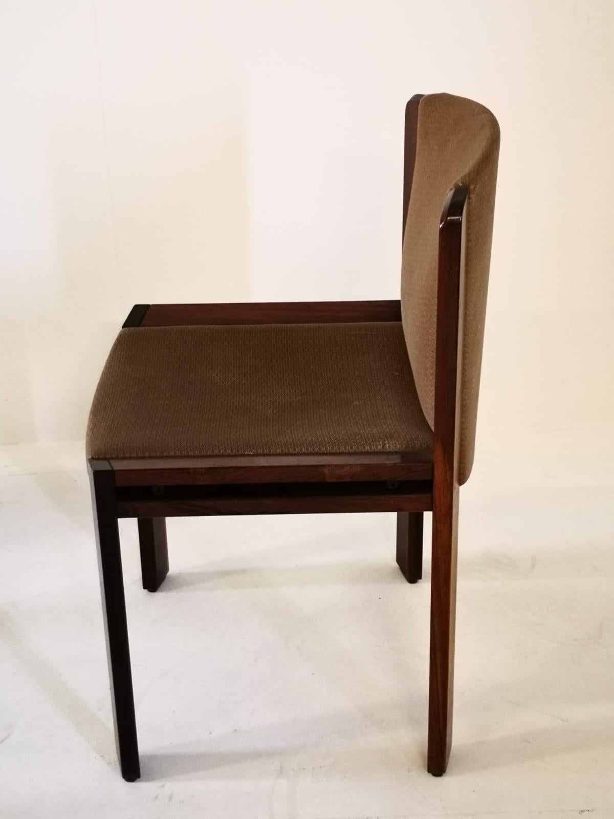 Mid-Century Modern Italian Set of 4 Chairs Model 300 by Joe Colombo, 1965 6
