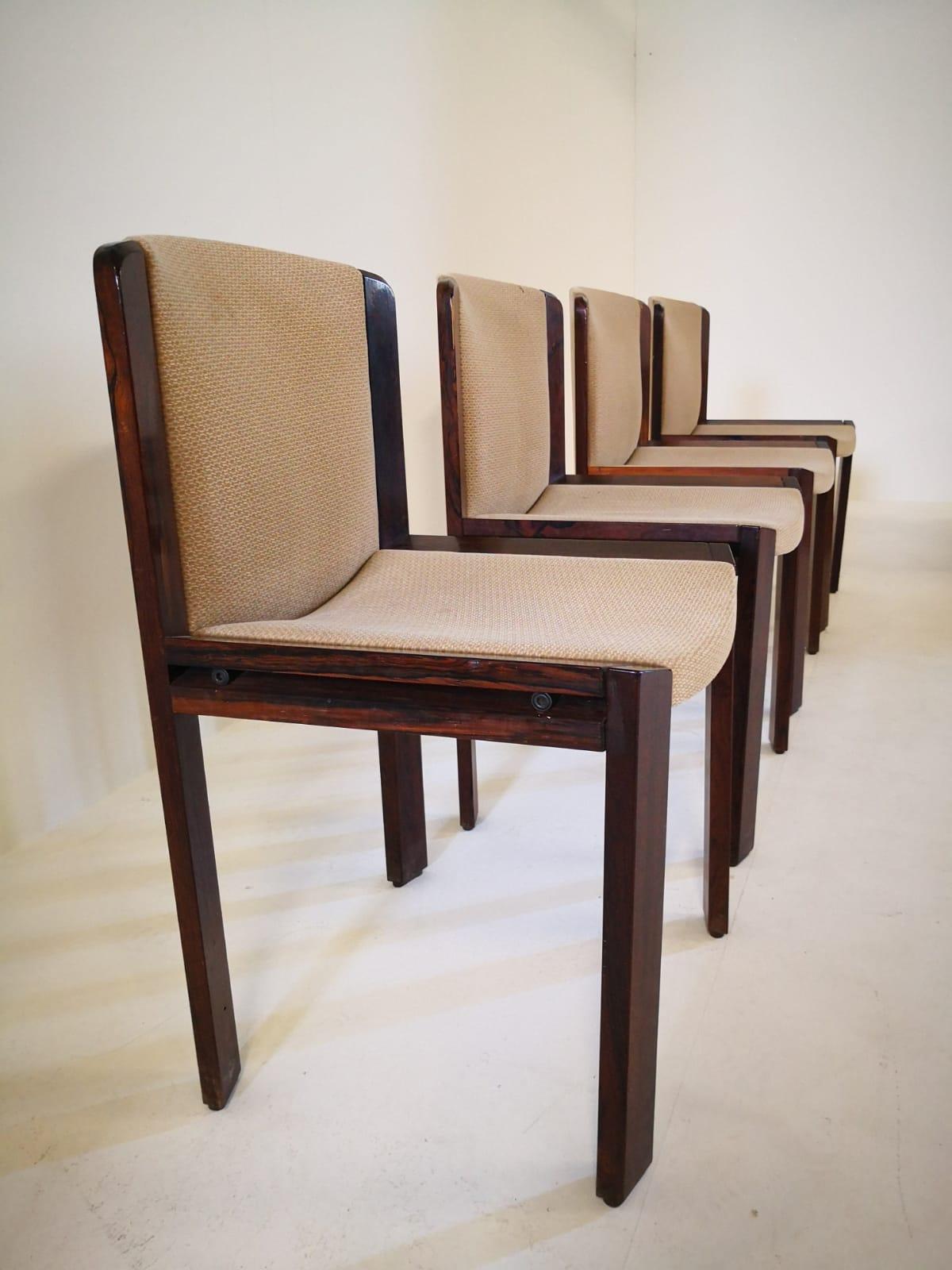 Mid-Century Modern Italian Set of 4 Chairs Model 300 by Joe Colombo, 1965 2