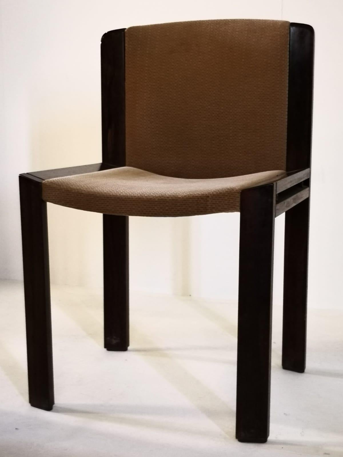 Mid-Century Modern Italian Set of 4 Chairs Model 300 by Joe Colombo, 1965 4