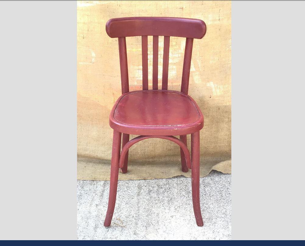Mid-Century Modern Italian Set of 4 Painted Wooden Chairs, 1950s In Good Condition For Sale In Florence, IT