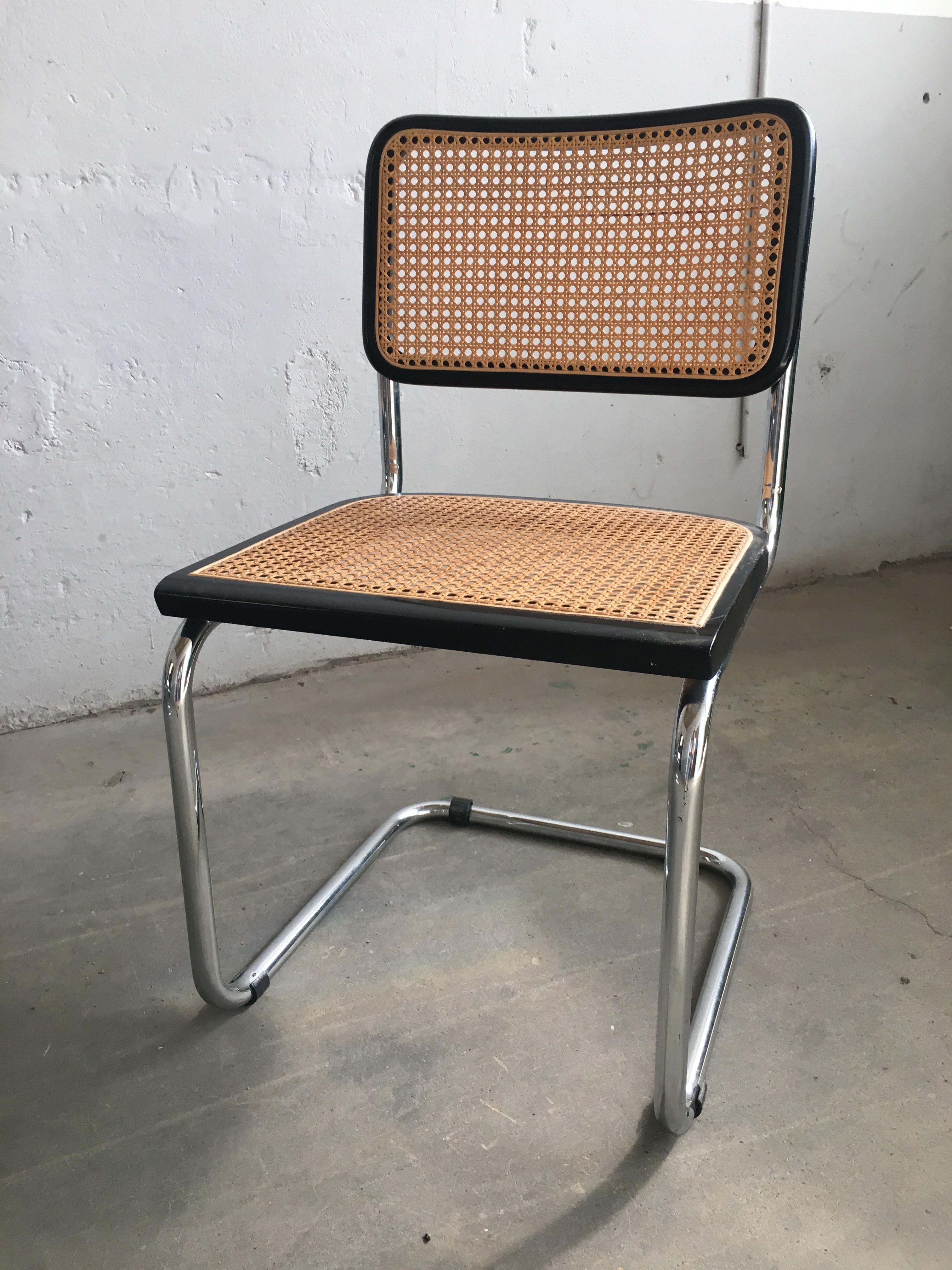 Mid-Century Modern Italian Set of 6 Chrome 