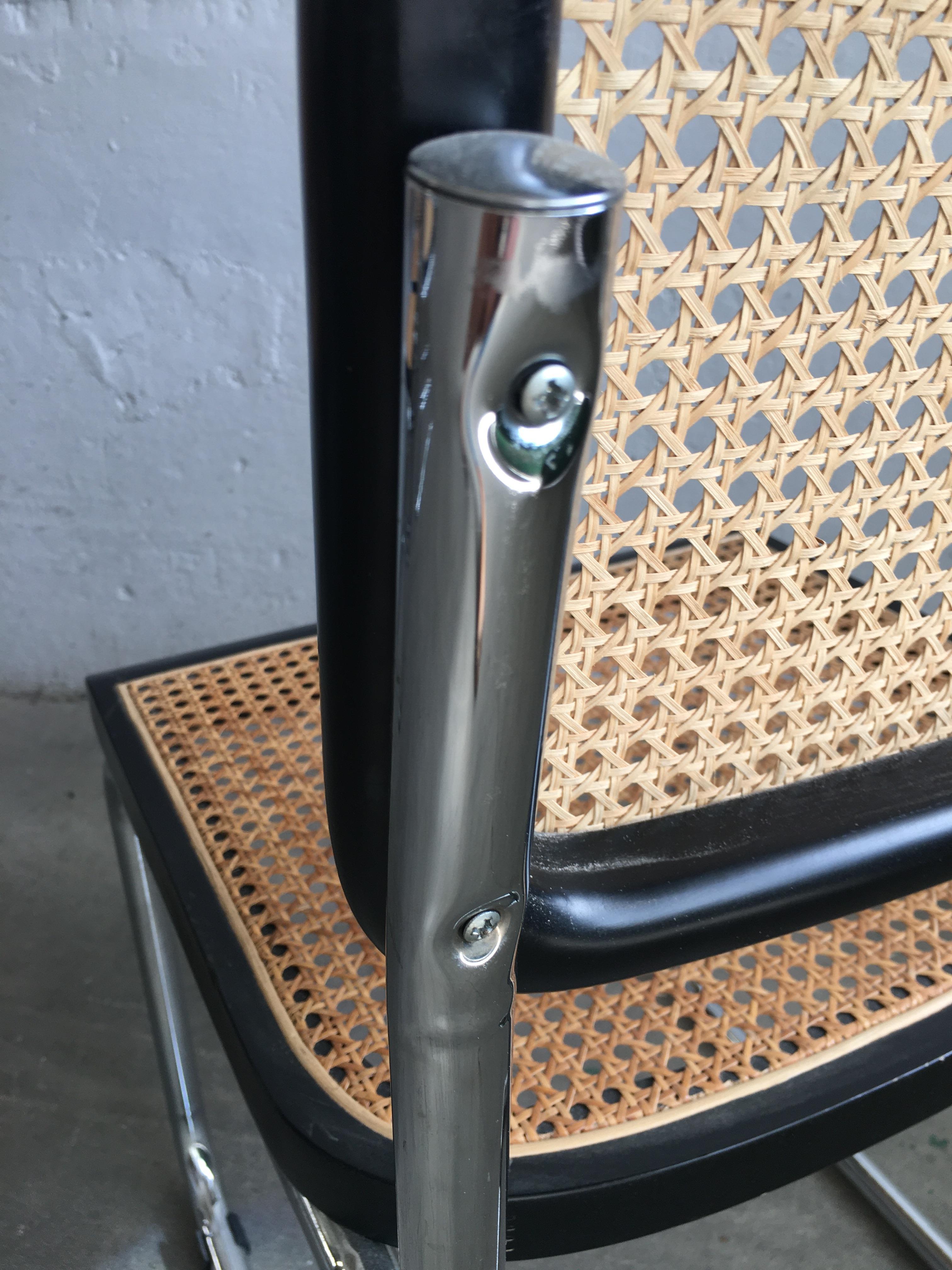 Mid-Century Modern Italian Set of 6 Chrome 
