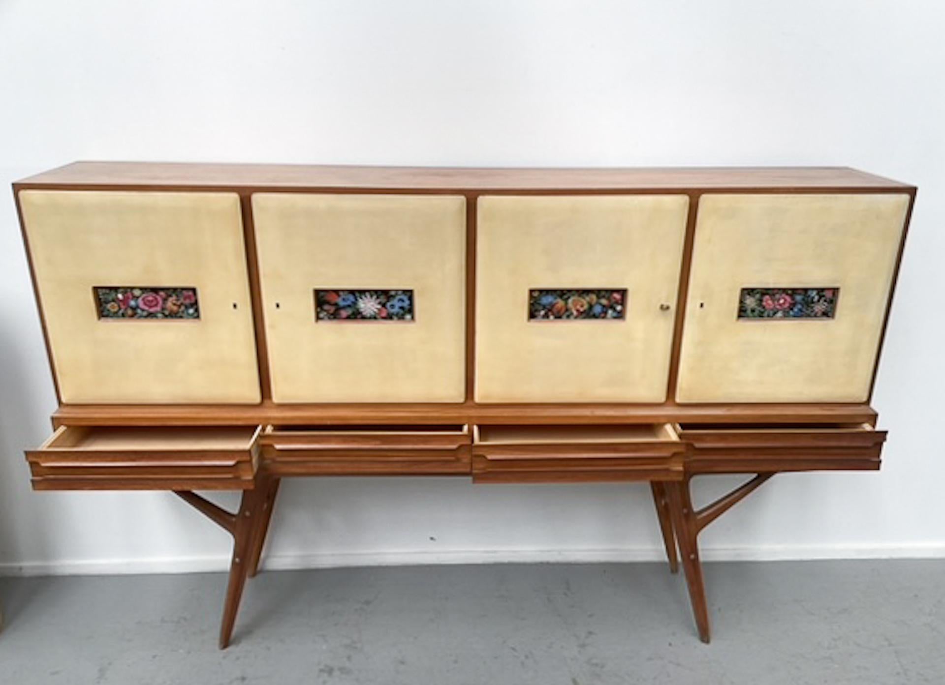Mid-Century Modern Italian Sideboard Attributed to Ico Parisi, Italy, 1960s For Sale 2