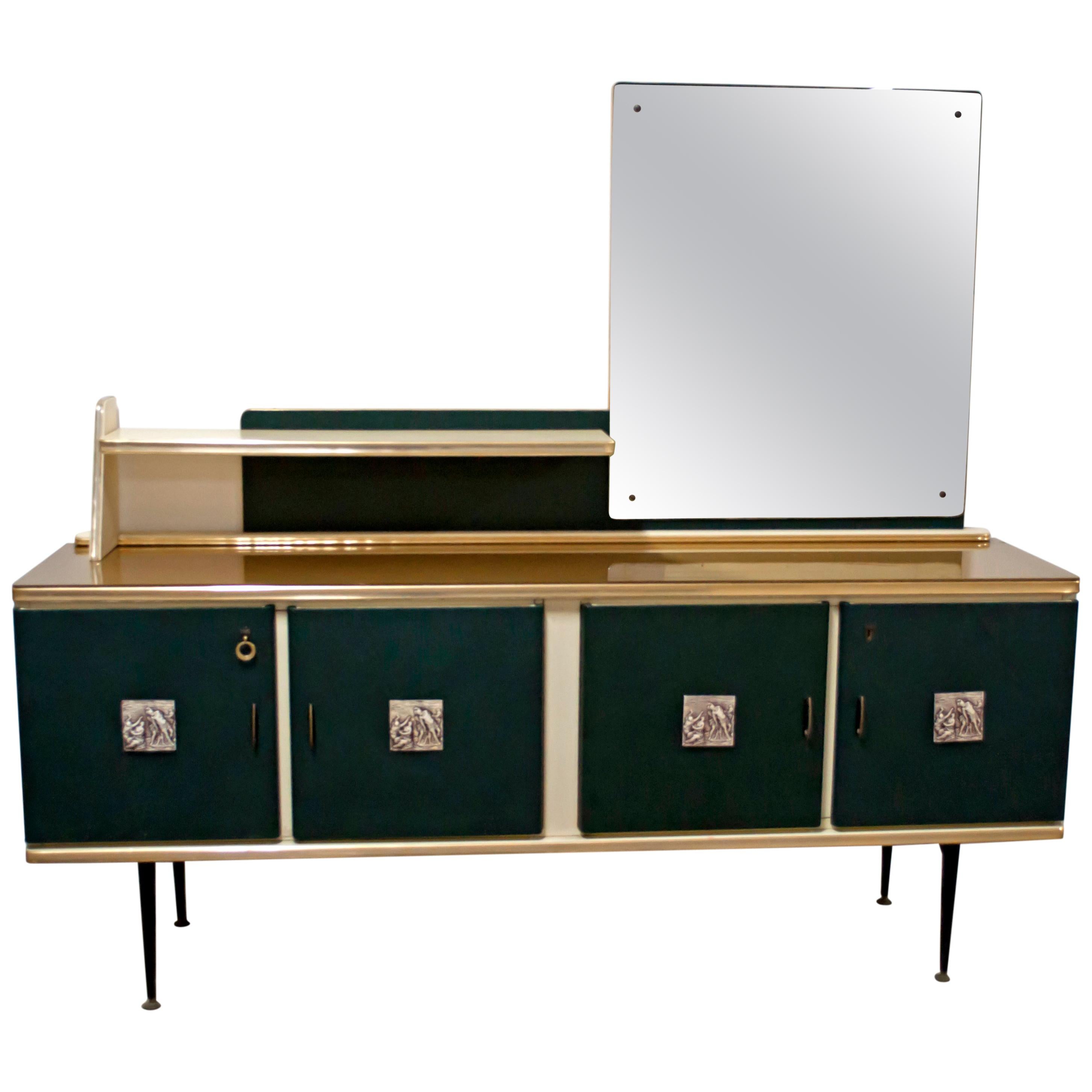 Mid-Century Modern Italian Sideboard Bar, 1950s