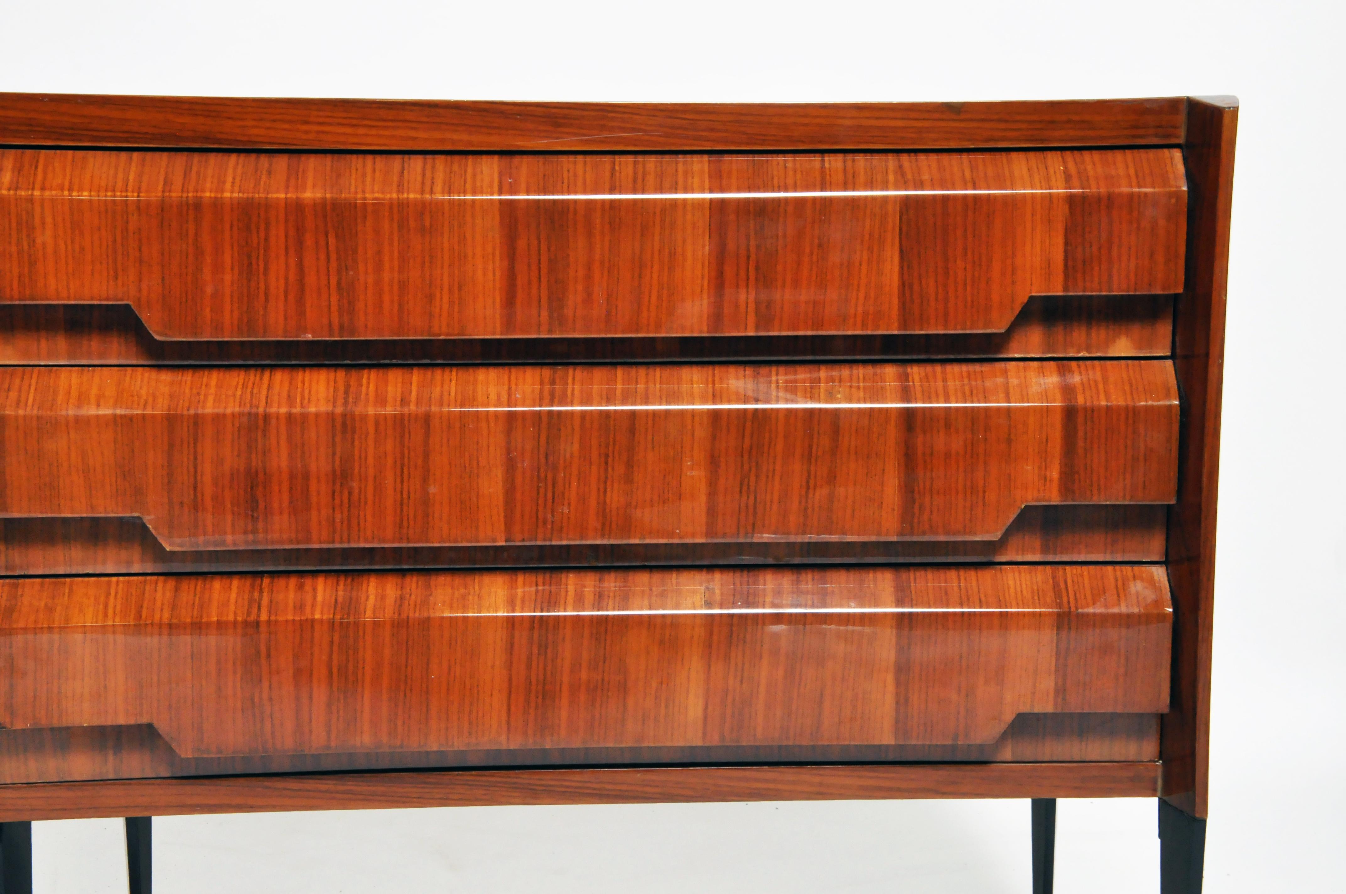 Mid-Century Modern Italian Sideboard with Glass Top 2
