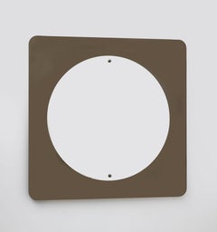 Mid-Century Modern Italian Smoked Bronze Large Mirror, 1970s