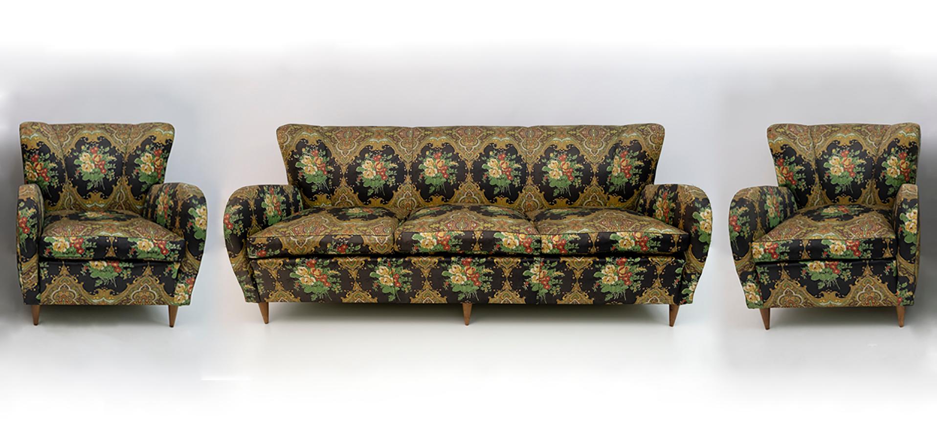 Modernes italienisches Sofa aus der Jahrhundertmitte, 1950er Jahre im Angebot 6