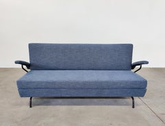 Mid-Century Modern Italian Sofa Bed, 1960s, New Upholstery