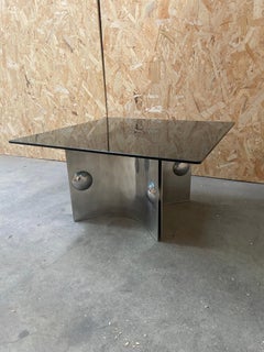 Mid-Century Modern Italian Coffee Table by Alberto Rosselli for Saporiti. 1970s