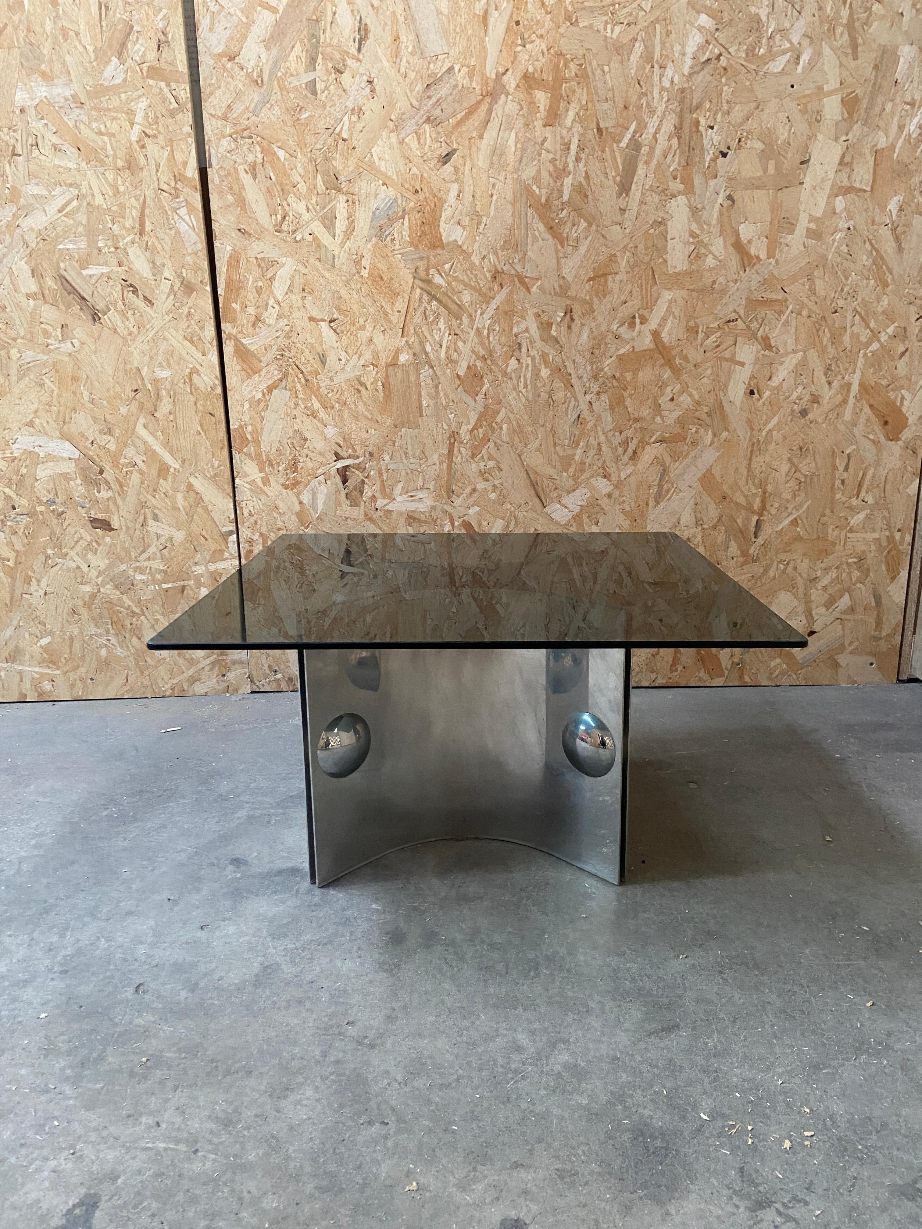 Late 20th Century Mid-Century Modern Italian Coffee Table by Alberto Rosselli for Saporiti. 1970s For Sale