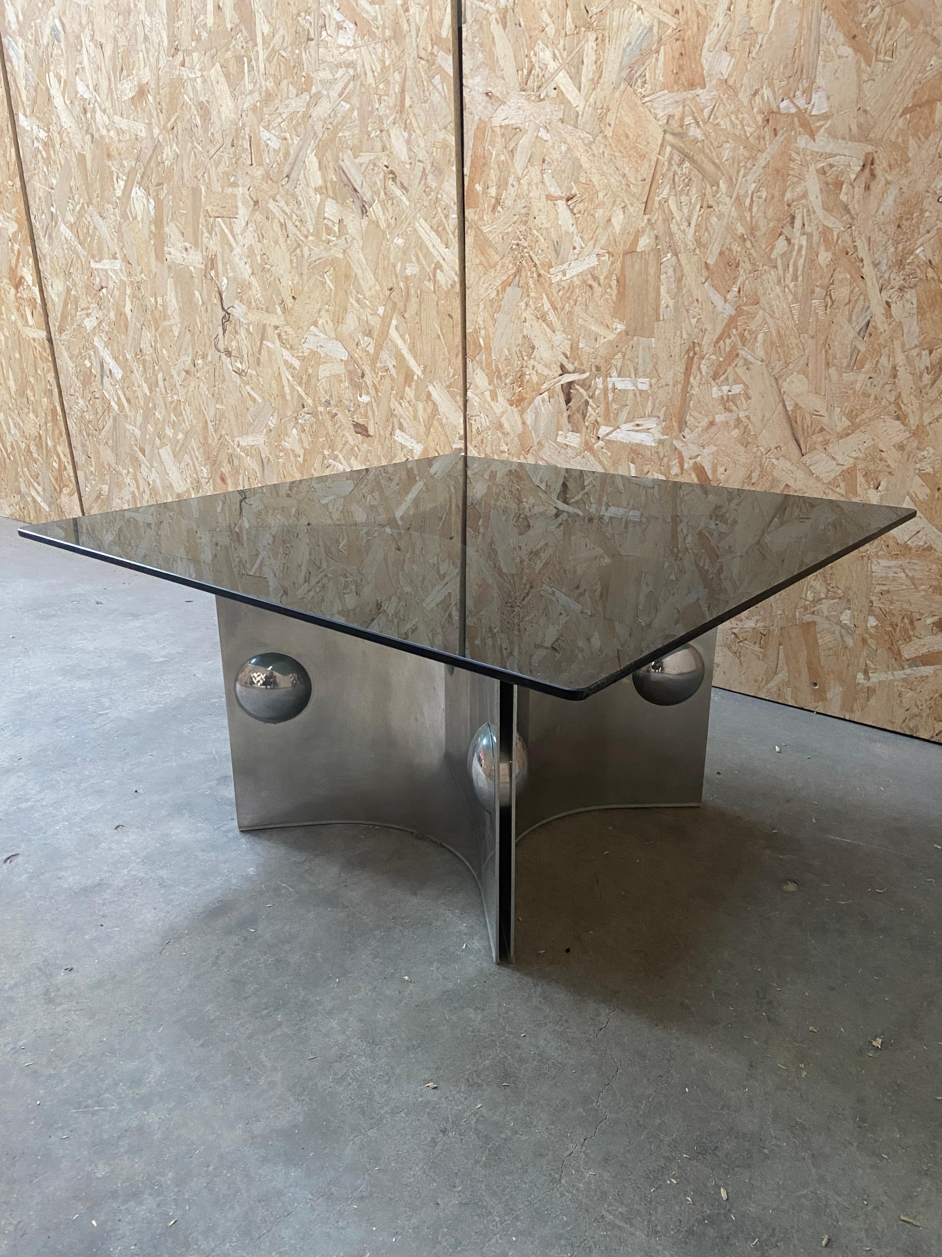Mid-Century Modern Italian Coffee Table by Alberto Rosselli for Saporiti. 1970s For Sale 2