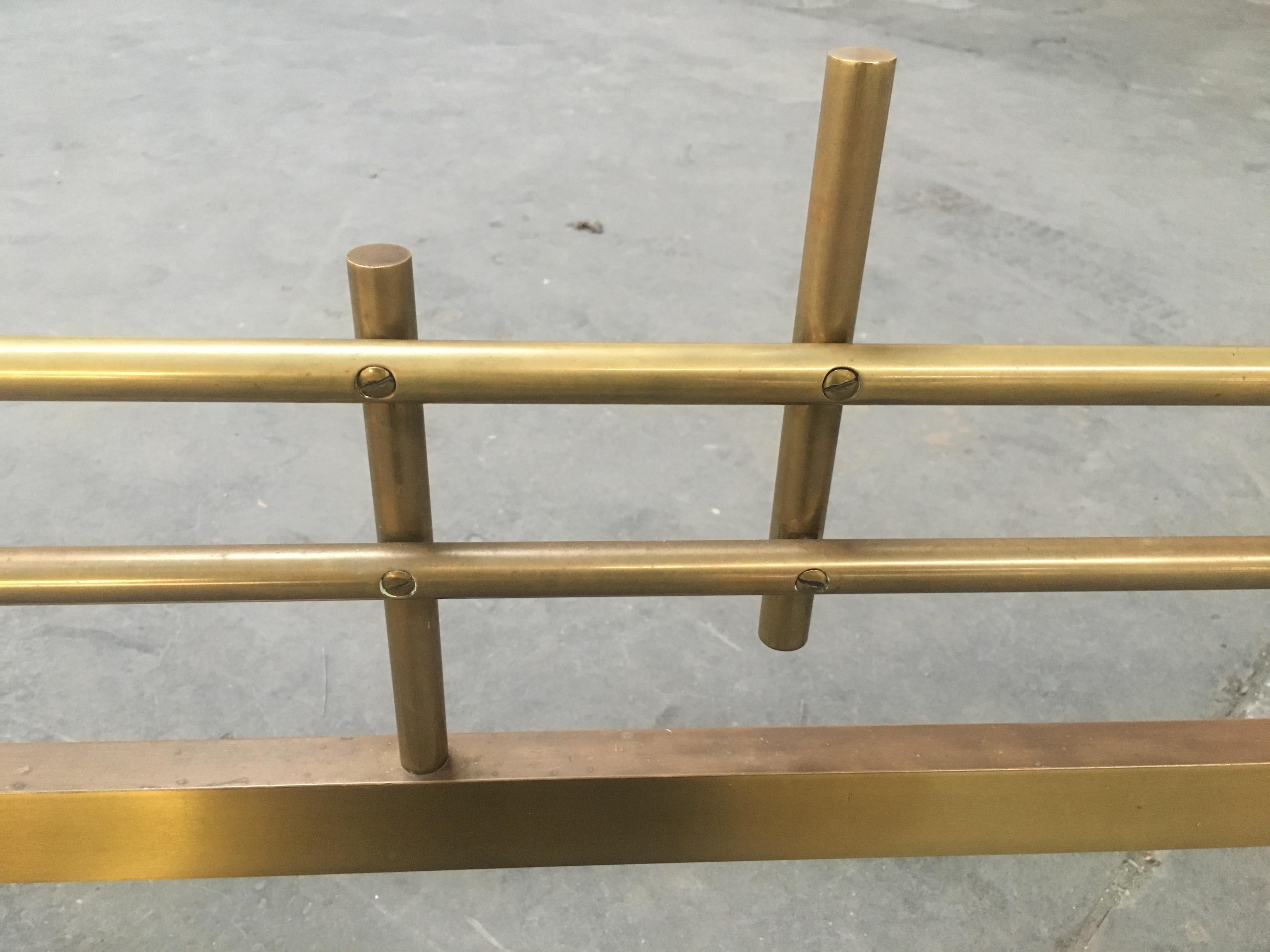 Mid-Century Modern Italian Solid Brass Double Bed by Pulli, 1960s 10