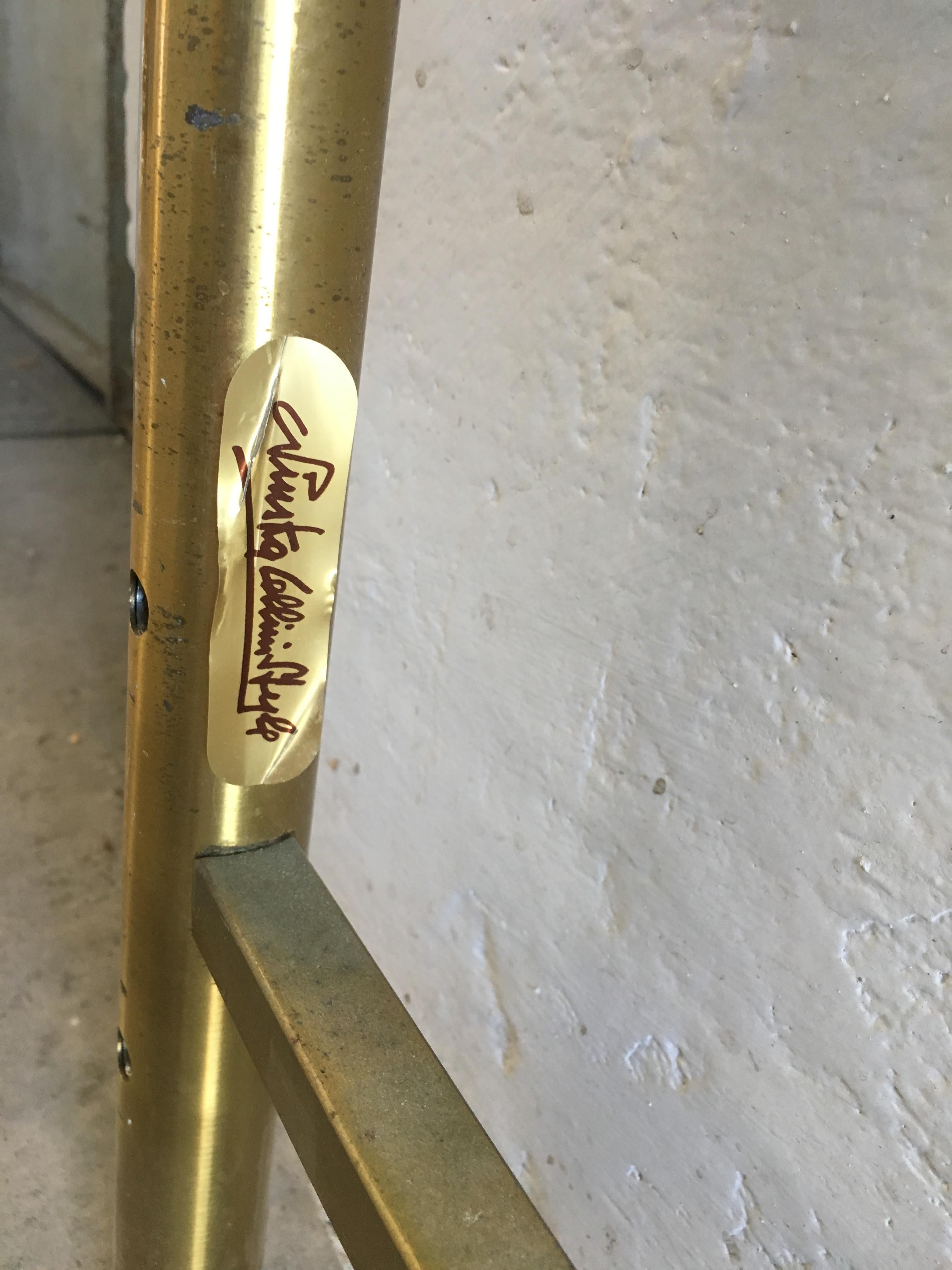 Mid-Century Modern Italian Solid Brass Queen Size Bed Signed A. Cellini, 1970s 11