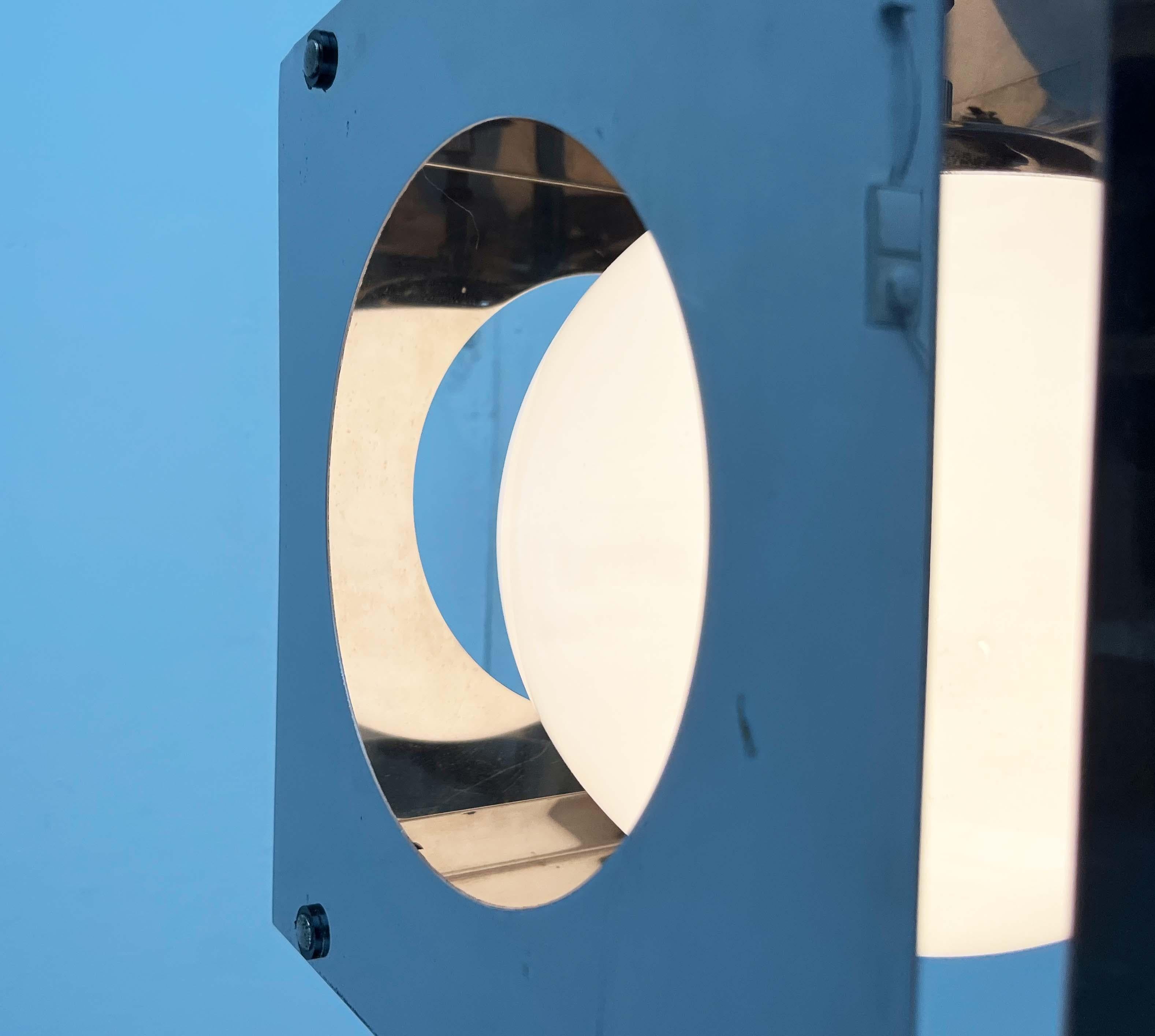 Space Age Lampada a sospensione a cubo di Goffredo Reggiani della Modern Age italiana di metà secolo in vendita