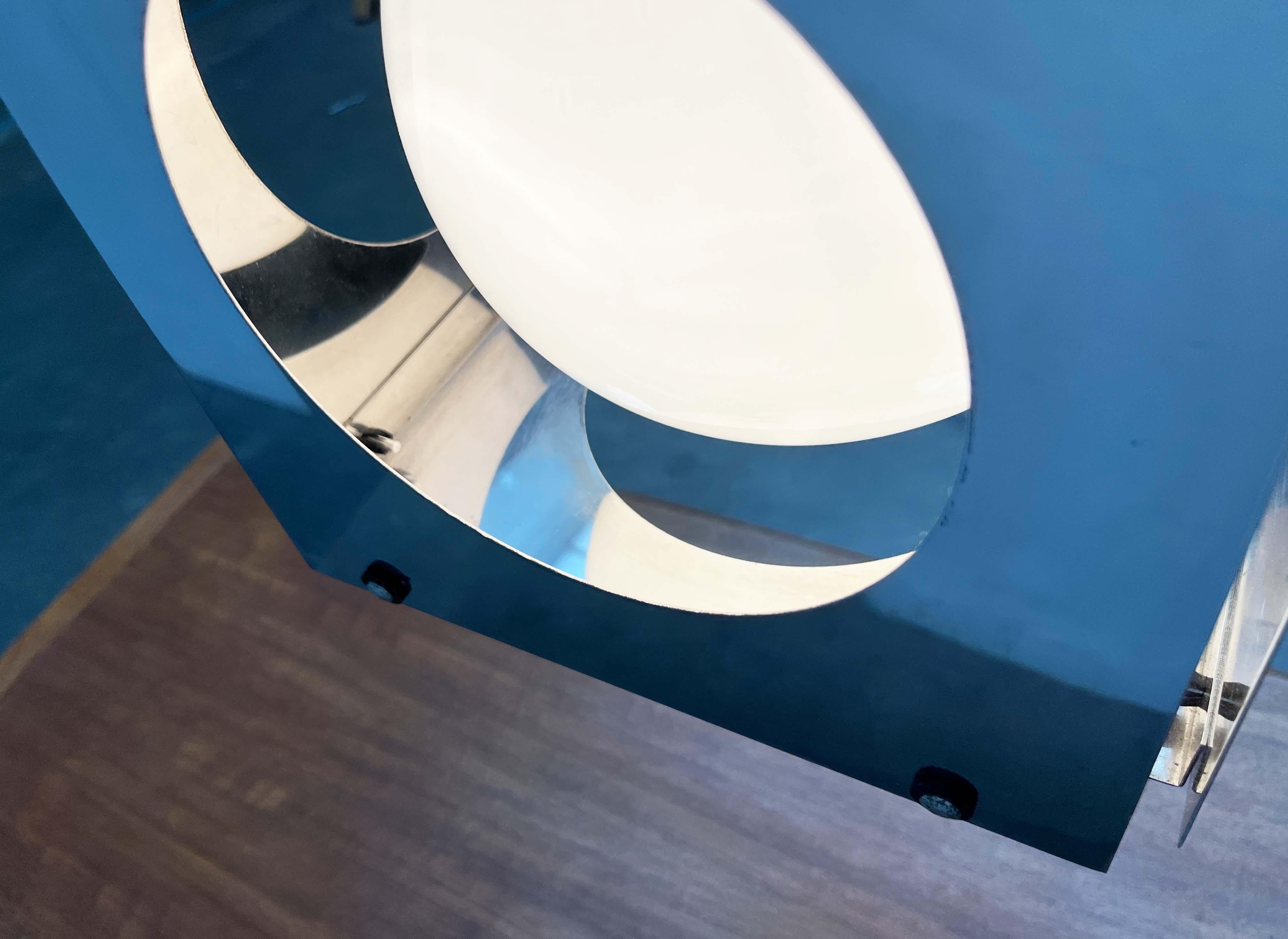 Lampada a sospensione a cubo di Goffredo Reggiani della Modern Age italiana di metà secolo In condizioni buone in vendita a Hamburg, DE