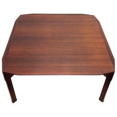 Mid-Century Modern Italian Square Wooden Coffee Table, 1960s