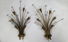 Mid-Century Modern Italian "Star" Sconces, ITSO Gio Ponti, circa 1950