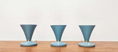 Mid-Century Modern Italian Stilnovo Style Metal Table Lamps, 1960s, Set of 3