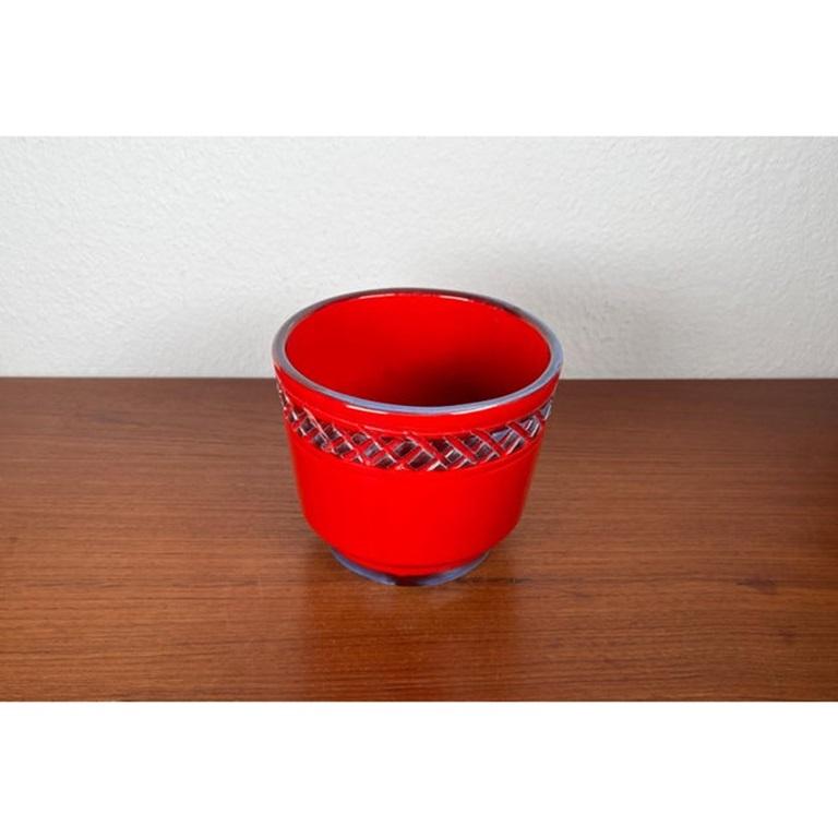 Jardinera de cerámica italiana Studio Pottery de mediados de siglo de Bitossi, años 60 siglo XX en venta