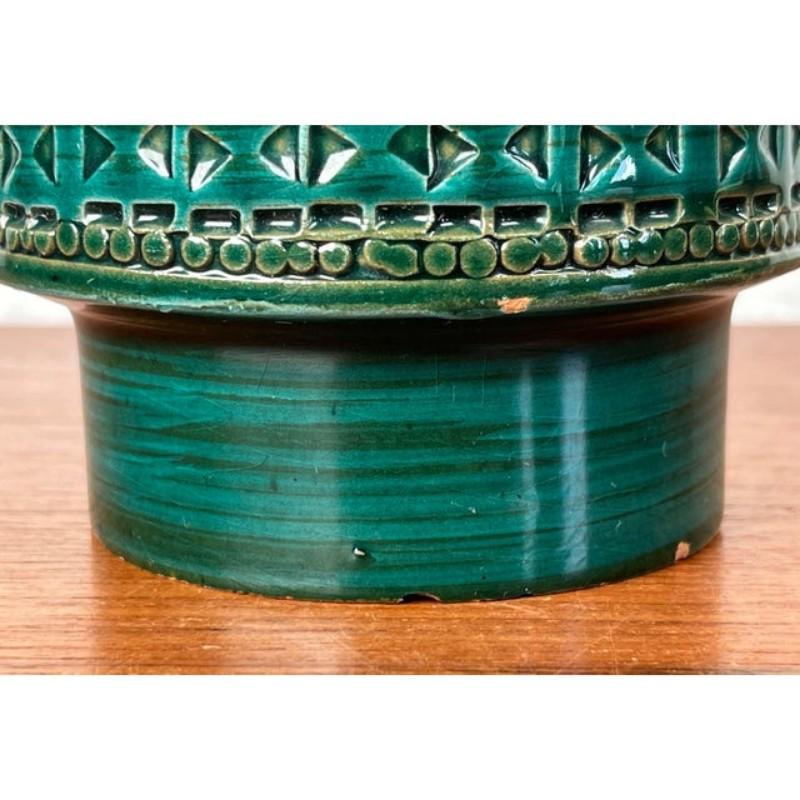 Jarrón de cerámica italiana Studio Pottery de mediados de siglo Aldo Londi para Bitossi, años 60 en venta 3