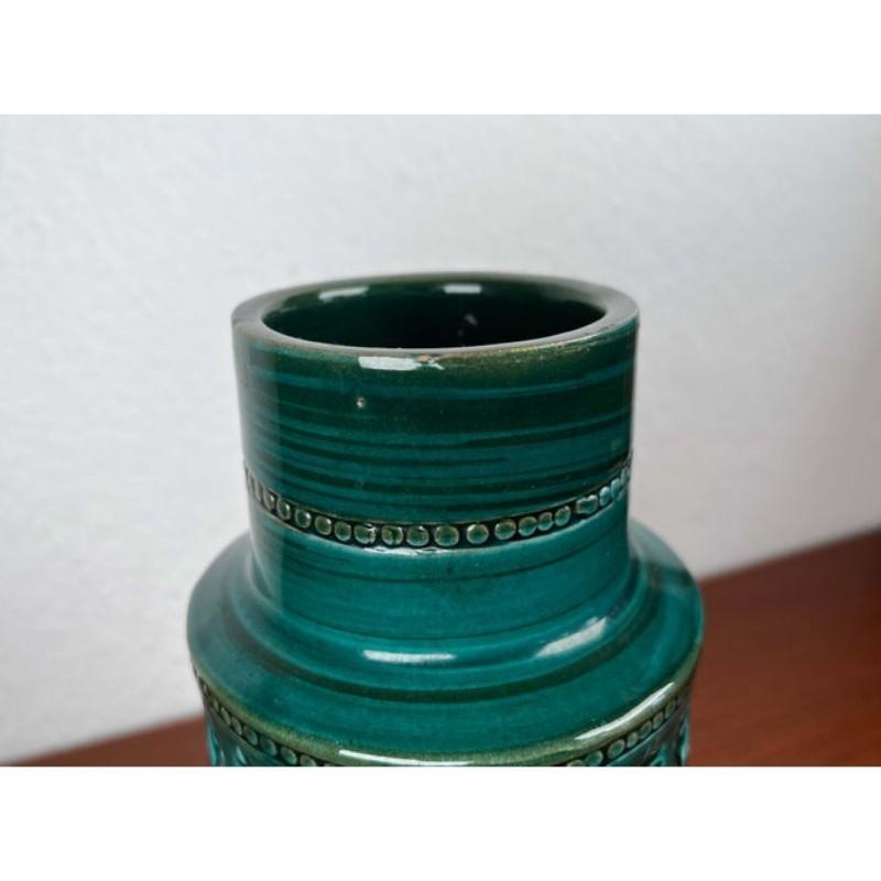 Jarrón de cerámica italiana Studio Pottery de mediados de siglo Aldo Londi para Bitossi, años 60 en venta 4