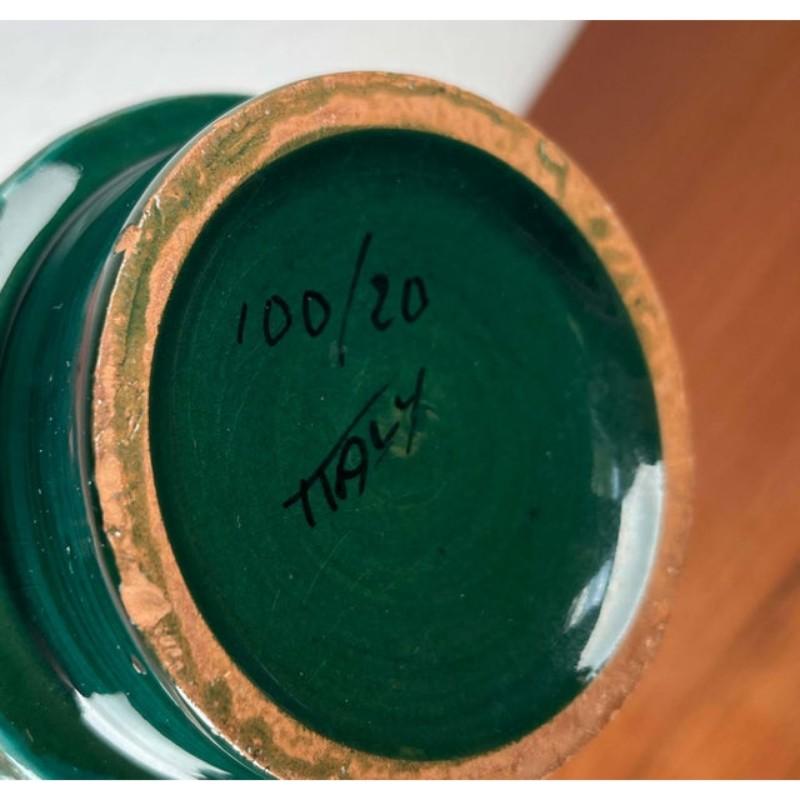 Jarrón de cerámica italiana Studio Pottery de mediados de siglo Aldo Londi para Bitossi, años 60 en venta 10
