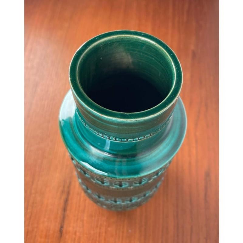 Jarrón de cerámica italiana Studio Pottery de mediados de siglo Aldo Londi para Bitossi, años 60 Italiano en venta