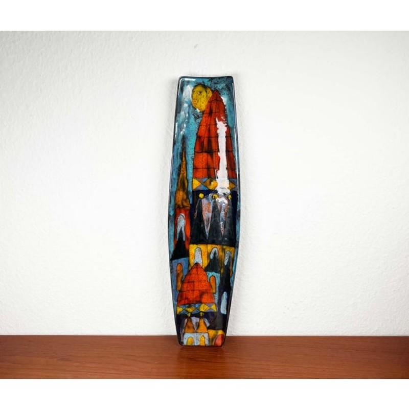Mid-Century Modern Italian Studio Pottery Wall Plate from Antonio Milani, 1960s For Sale 7