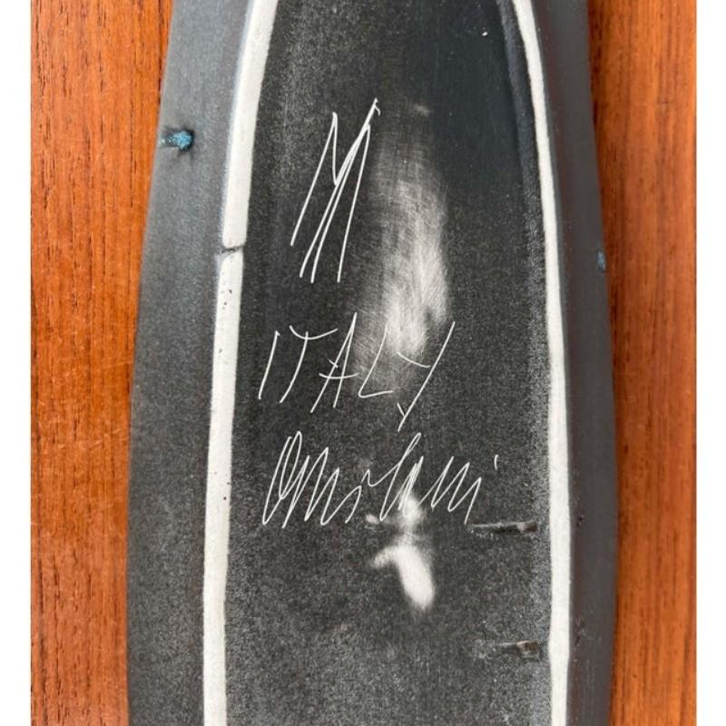 Mid-Century Modern Italian Studio Pottery Wall Plate from Antonio Milani, 1960s For Sale 9