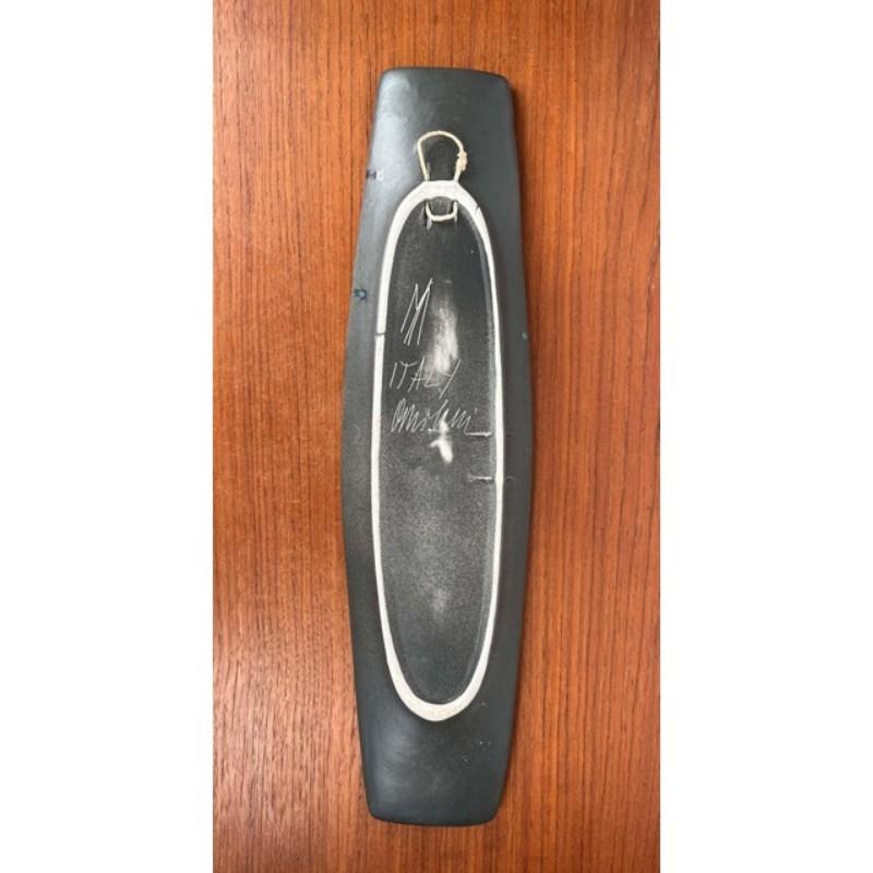 Mid-Century Modern Italian Studio Pottery Wall Plate from Antonio Milani, 1960s For Sale 11