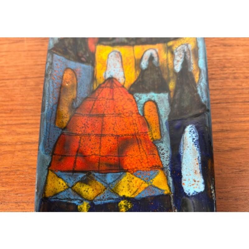 Mid-Century Modern Italian Studio Pottery Wall Plate from Antonio Milani, 1960s For Sale 3