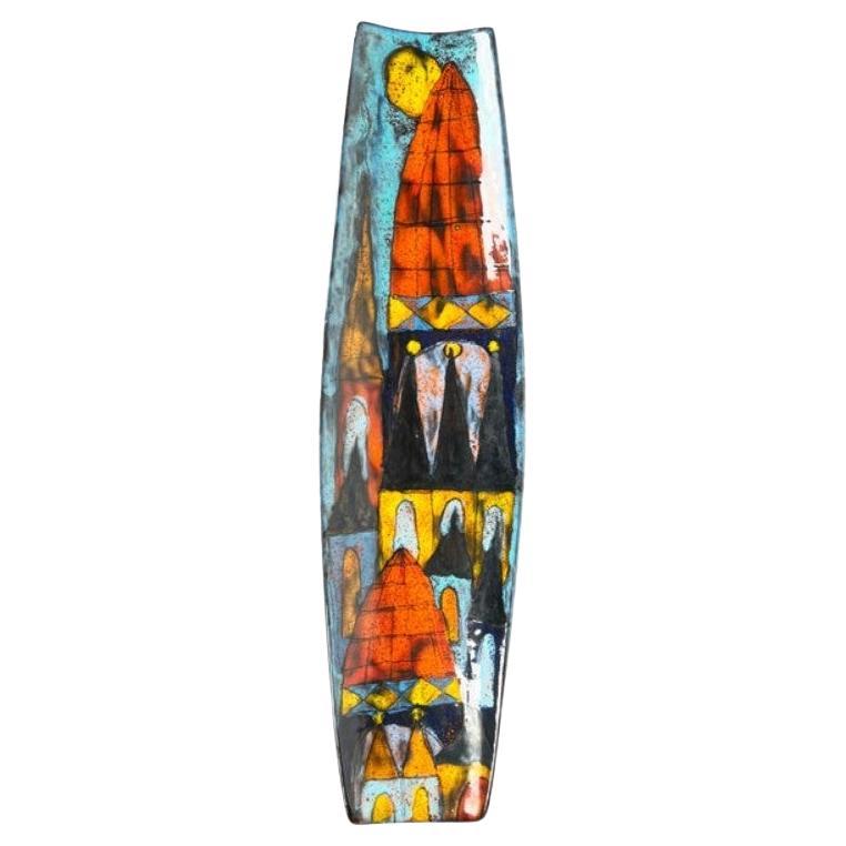 Mid-Century Modern Italian Studio Pottery Wall Plate from Antonio Milani, 1960s
