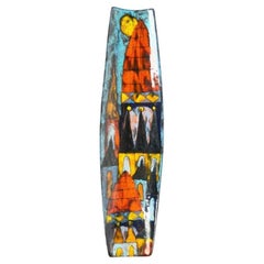 Mid-Century Modern Italian Studio Pottery Wall Plate from Antonio Milani, 1960s
