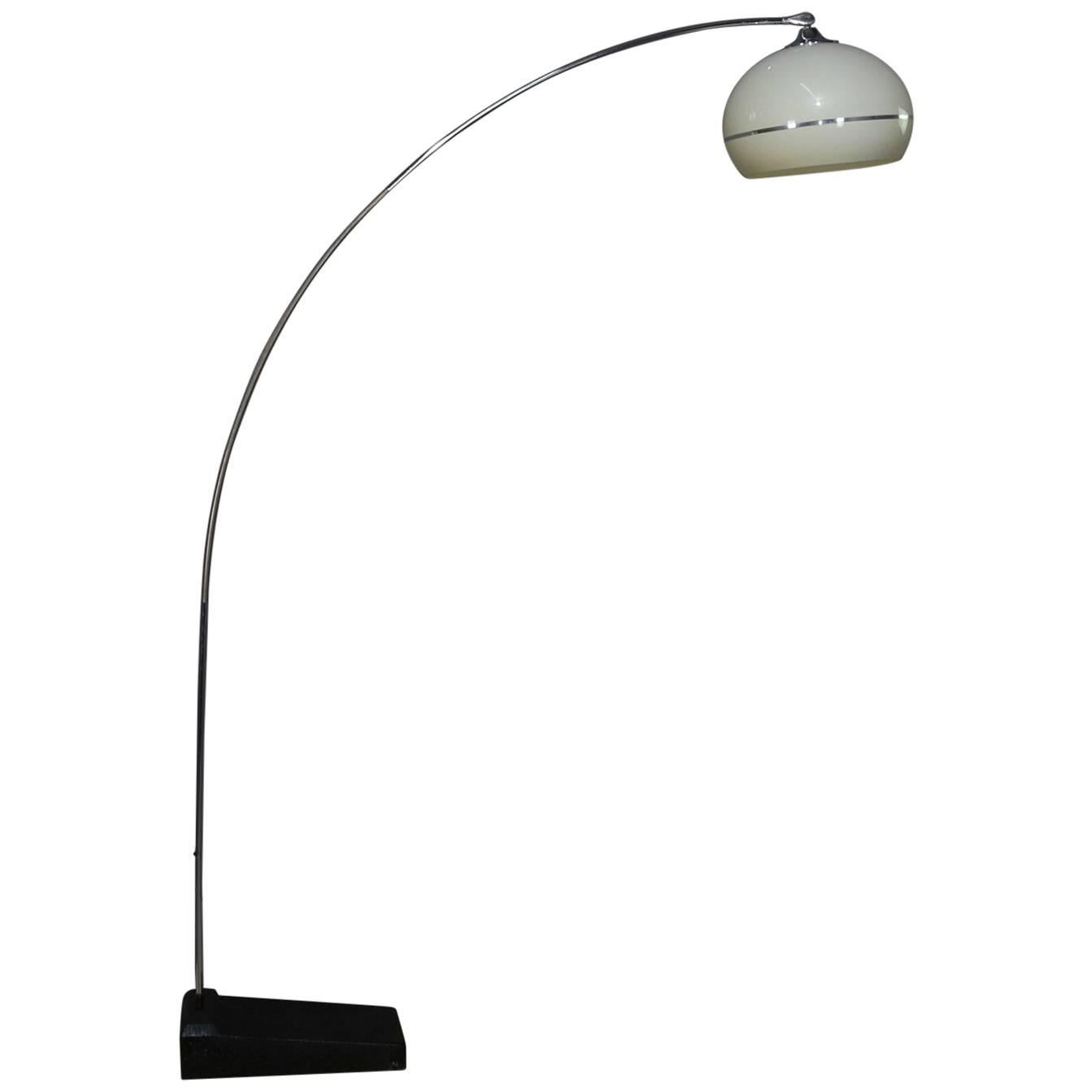 MidCentury Modern Italian Style Arc Chrome Lamp, circa 1960 at 1stDibs