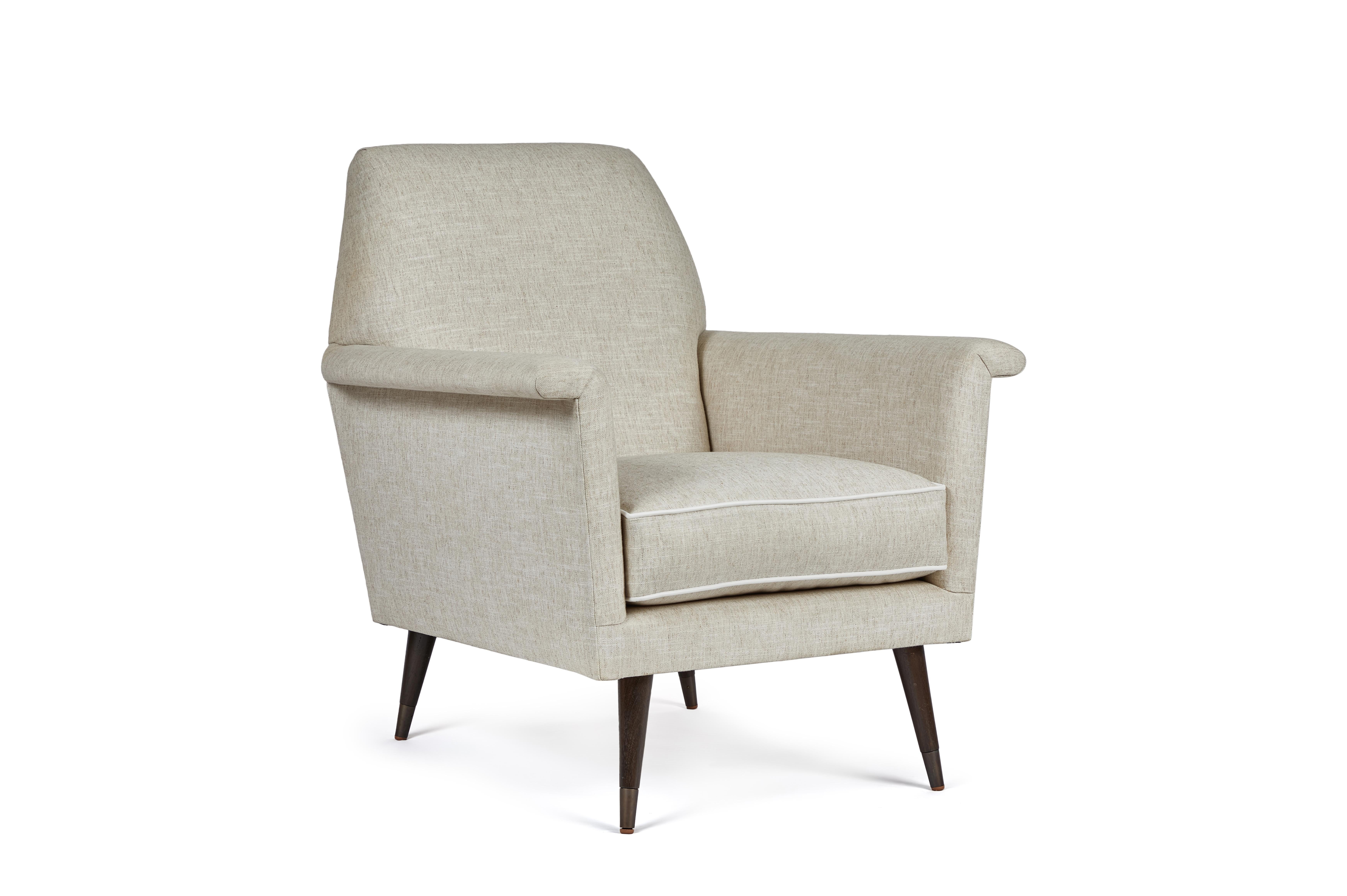 Mid-Century Modern Style Italian Style Jolly Club Chair by Martin and Brockett For Sale 6