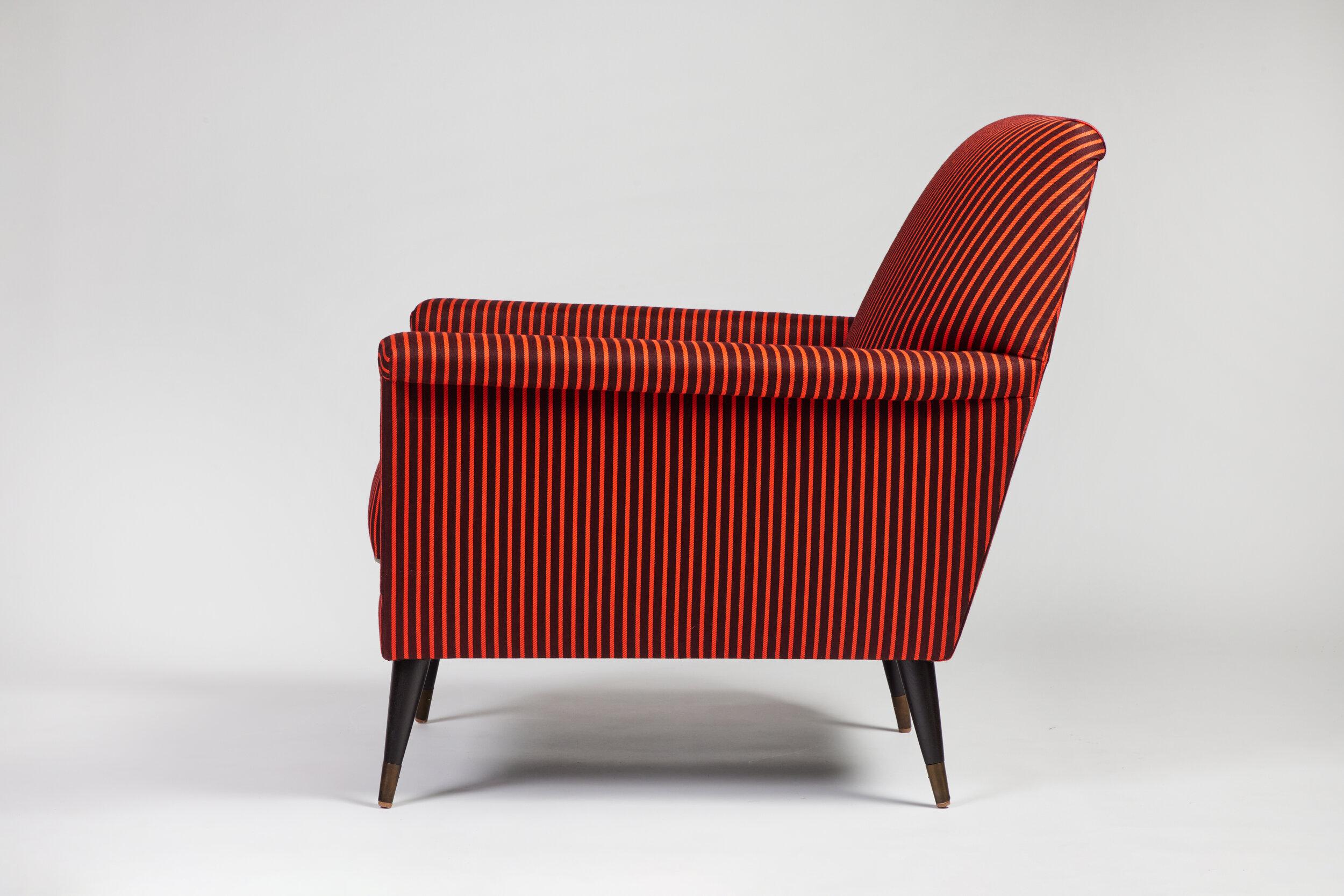 Mid-Century Modern Italian Style Jolly Club Chair by Martin and Brockett For Sale 8