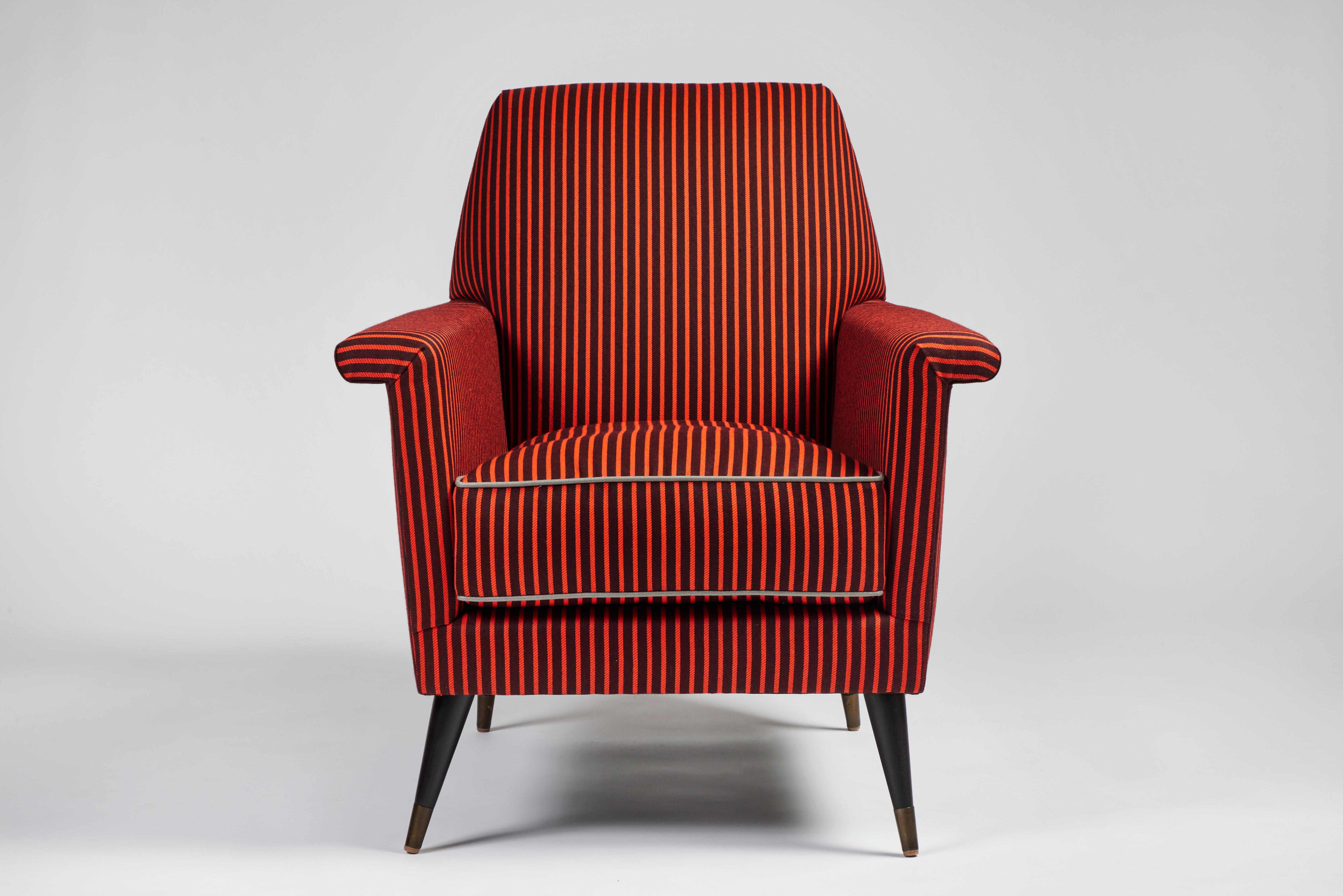 Mid-Century Modern Italian Style Jolly Club Chair by Martin and Brockett For Sale 14