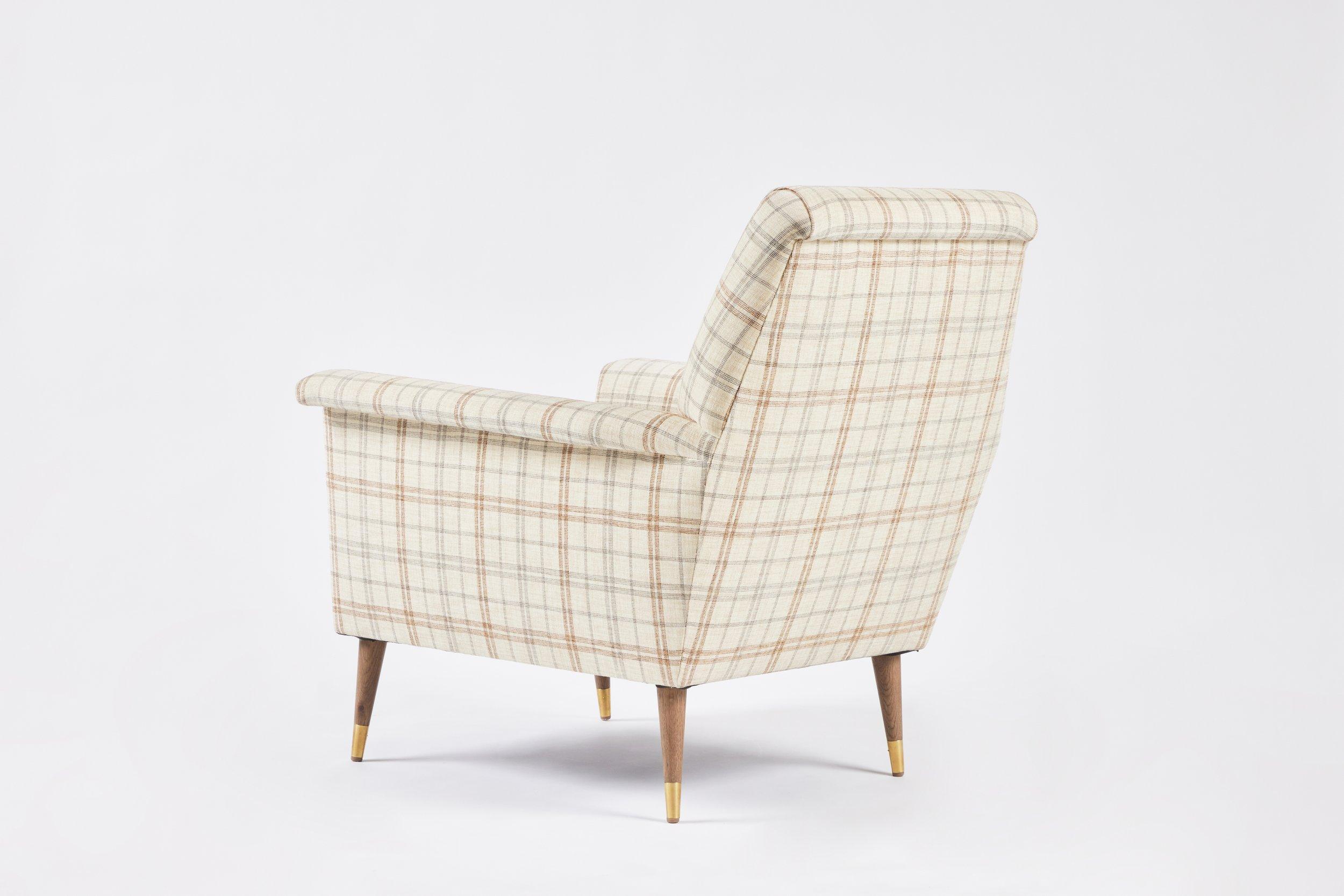 American Mid-Century Modern Italian Style Jolly Club Chair by Martin and Brockett For Sale