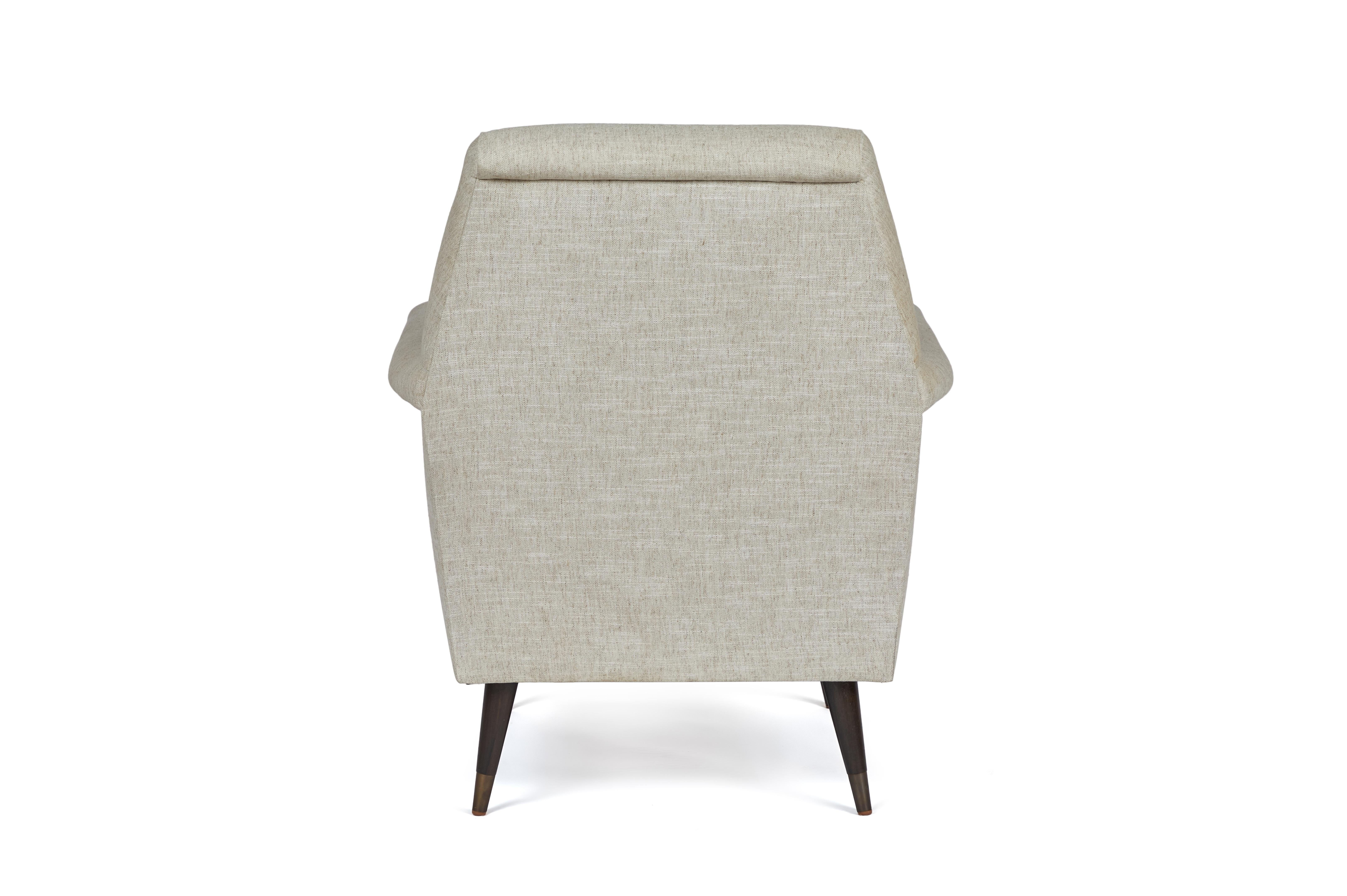 Mid-Century Modern Italian Style Jolly Club Chair by Martin and Brockett For Sale 1