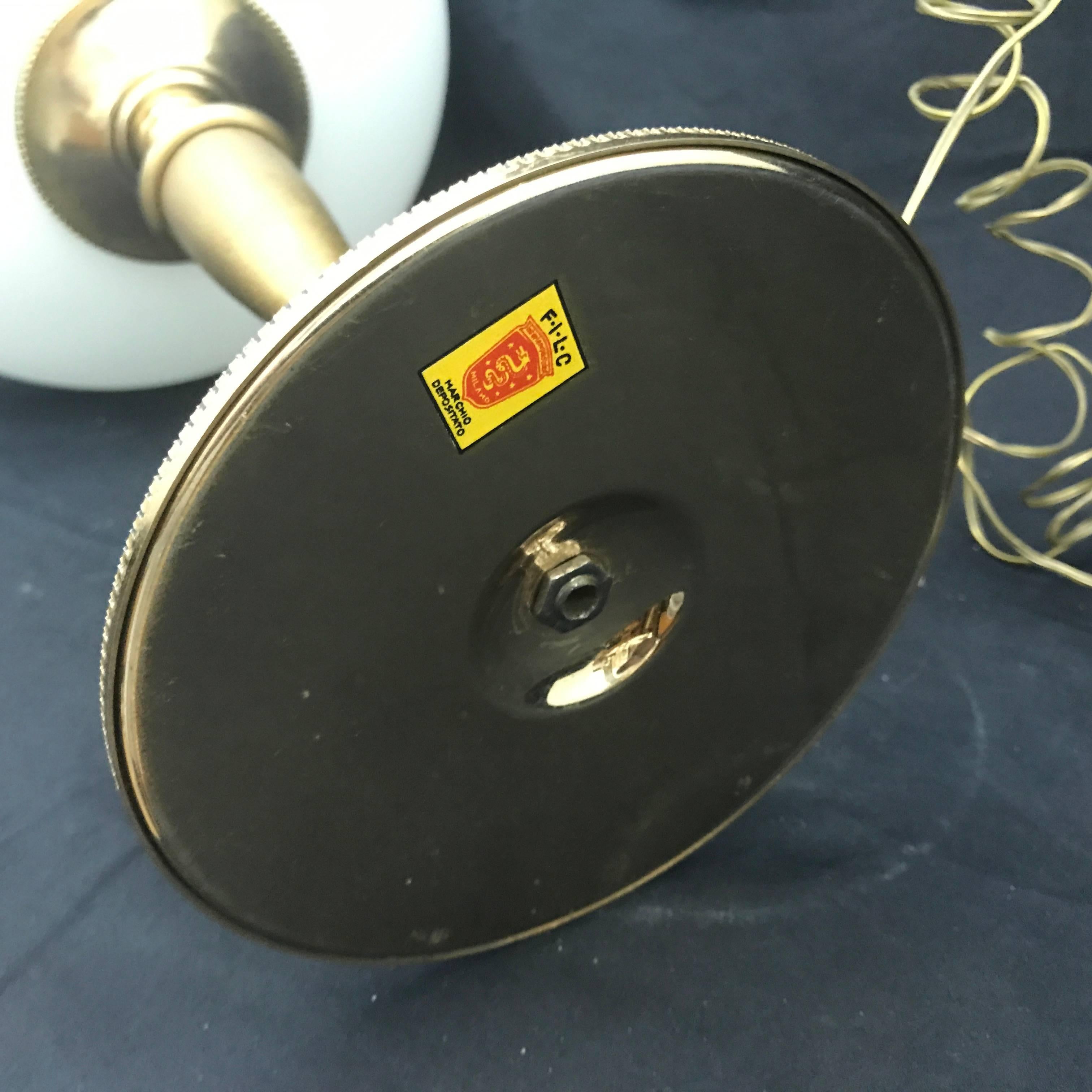 Metallo Lampada da tavolo italiana del 1950 Filc MIlano di Guglielmo Ulrich, metà del secolo scorso in vendita