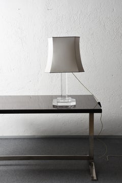 Mid-Century Modern Italian Table Lamp Lucite Plexiglass, Italy, 1970s