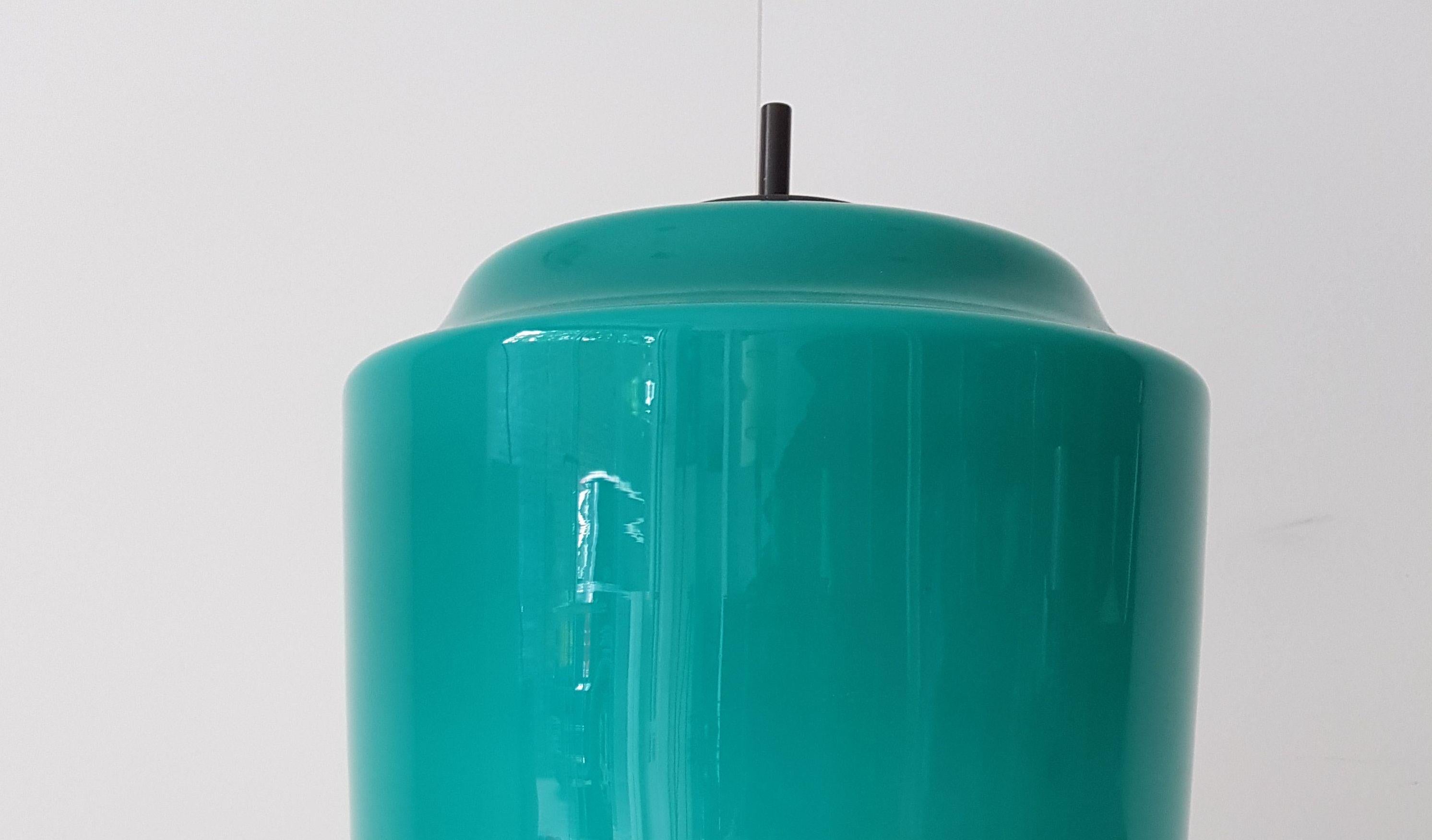 Mid-Century Modern Italian Table Lamp with Glass Shade by Lumi In Good Condition In London, GB