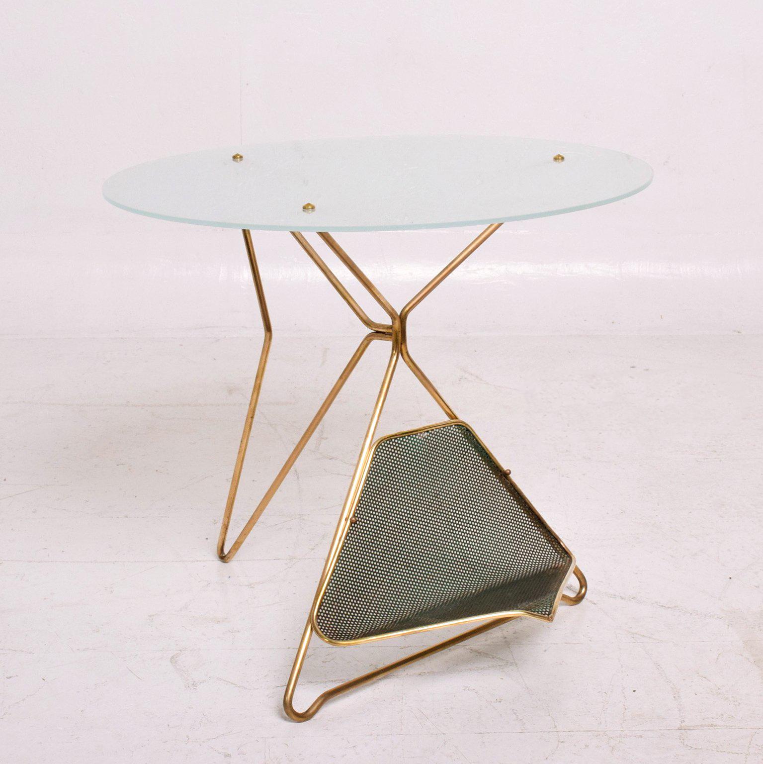 Mid-20th Century Mid-Century Modern Italian Table with Magazine Holder