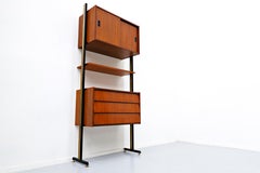 Mid-Century Modern Italian Teak Wall Unit, 1960s