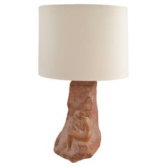Mid-Century Modern Italian Terracotta Table Lamp