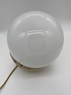 Moderne italienische Travertin-Schreibtischlampe aus der Jahrhundertmitte, 1970er Jahre