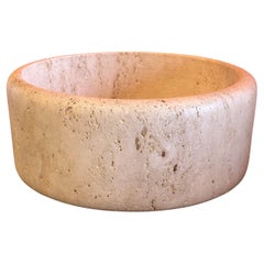 Mid Century Modern Italian Travertine Fruit Bowl / Centerpiece by Raymor